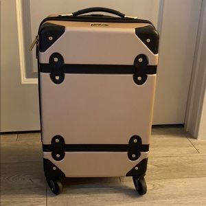 Diane Von Furstenberg Tan and Black Suitcase